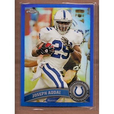 2011 Topps Chrome Blue Refractors #54 Joseph Addai