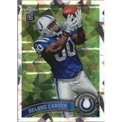 2011 Topps Chrome Crystal Atomic Refractors #106 Delone Carter