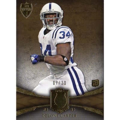 2011 Topps Supreme Sepia #68 Delone Carter