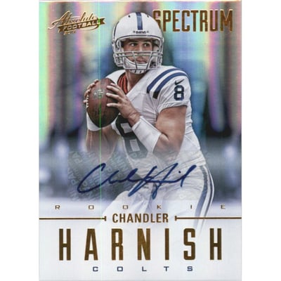 2012 Absolute Spectrum Gold Autographs #113 Chandler Harnish/299