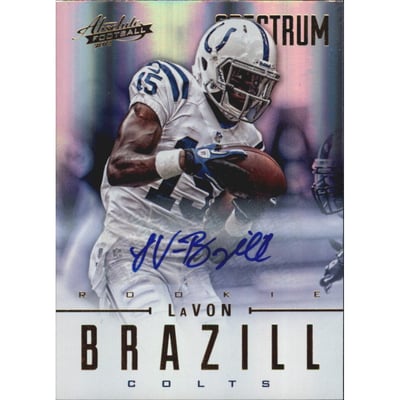 2012 Absolute Spectrum Gold Autographs #158 LaVon Brazill/299