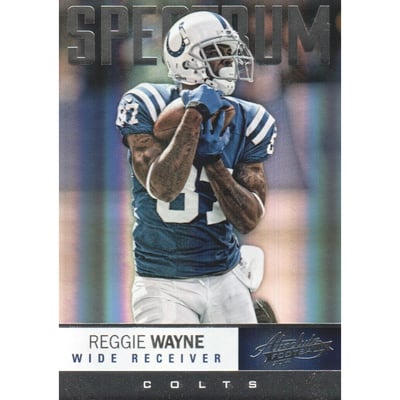 2012 Absolute Spectrum Silver #20 Reggie Wayne