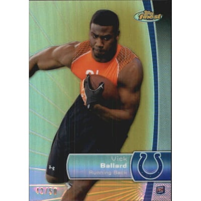 2012 Finest Gold Refractors #143 Vick Ballard
