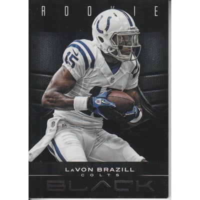 2012 Panini Black Black #158 LaVon Brazill