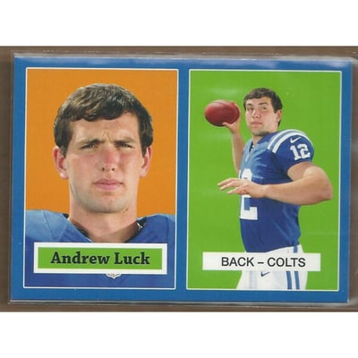 2012 Topps 1957 Blue Wal-Mart #2 Andrew Luck