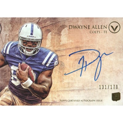 2012 Topps Valor Autographs #VADA Dwayne Allen/170