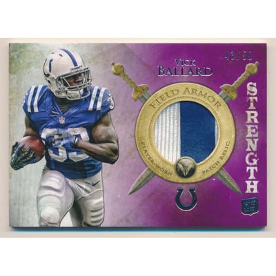 2012 Topps Valor Field Armor Patches Strength #FAPVB Vick Ballard