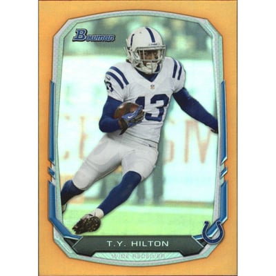 2013 Bowman Rainbow Orange #61 T.Y. Hilton
