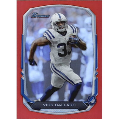 2013 Bowman Rainbow Red #97 Vick Ballard
