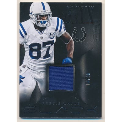 2013 Panini Black Onyx Materials #31 Reggie Wayne/99