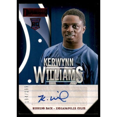 2013 Panini Playbook #160 Kerwynn Williams AU/299 RC