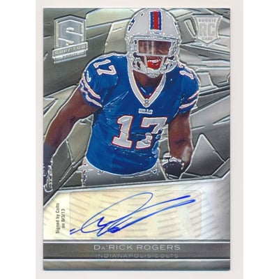 2013 Panini Spectra #126 Da'Rick Rogers AU/299 RC