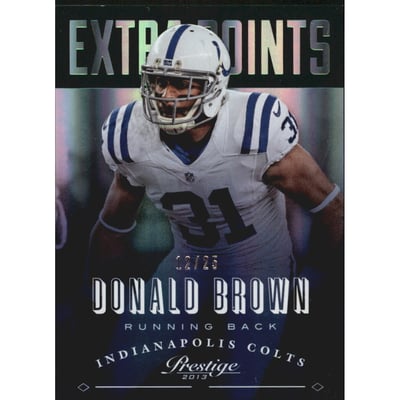 2013 Prestige Extra Points Green #87 Donald Brown
