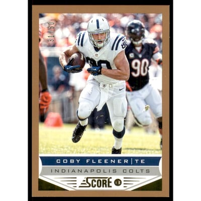 2013 Score Gold Zone #93 Coby Fleener