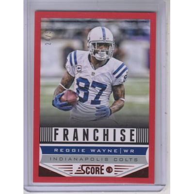 2013 Score Red Zone #280 Reggie Wayne F