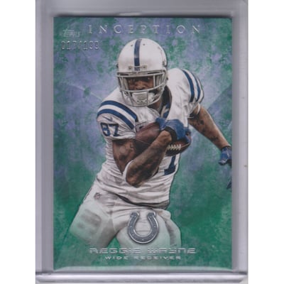 2013 Topps Inception Green #77 Reggie Wayne