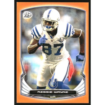 2014 Bowman Orange #V36 Reggie Wayne