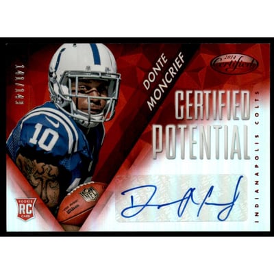 2014 Certified Potential Autographs Mirror Red #PDM Donte Moncrief/149