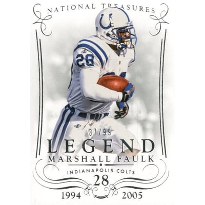 2014 Panini National Treasures #169 Marshall Faulk