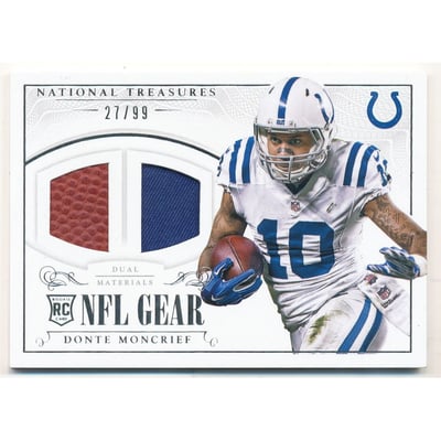 2014 Panini National Treasures Rookie NFL Gear Dual Materials #RGSDM Donte Moncrief/99