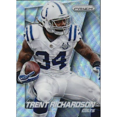 2014 Panini Prizm Prizms Light Blue Wave #94 Trent Richardson