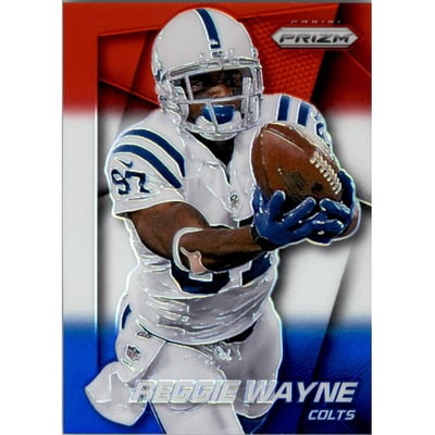 2014 Panini Prizm Prizms Red White and Blue #52 Reggie Wayne