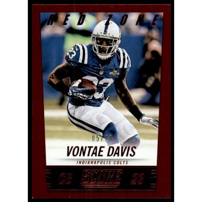 2014 Score Red Zone #100 Vontae Davis