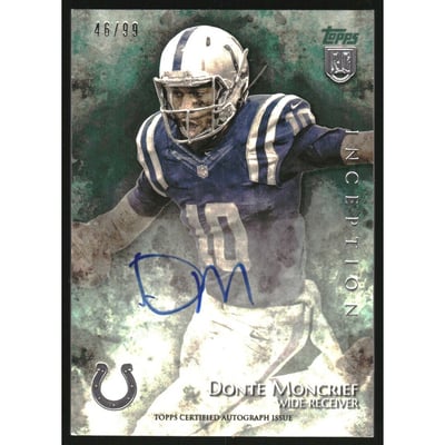 2014 Topps Inception Green #23R Donte Moncrief AU