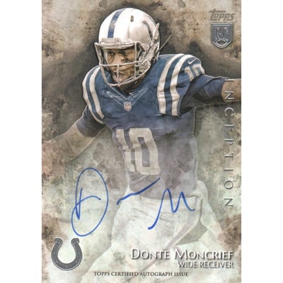 2014 Topps Inception #23R Donte Moncrief AU RC