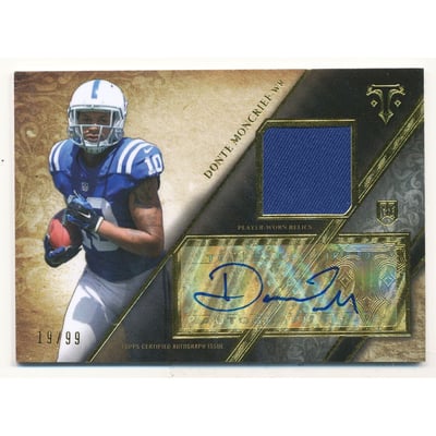 2014 Topps Triple Threads Rookie Autograph Relics #TTRAR28 Donte Moncrief