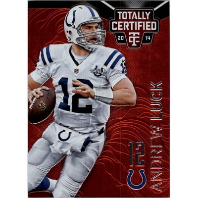 2014 Totally Certified Platinum Red #40 Andrew Luck