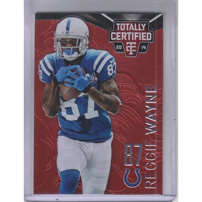 2014 Totally Certified Platinum Red #41 Reggie Wayne