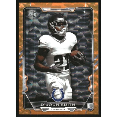 2015 Bowman Rainbow Orange Ice #R93 D'Joun Smith
