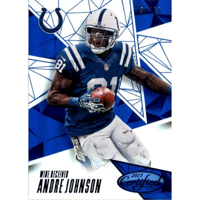 2015 Certified Mirror Blue #52 Andre Johnson