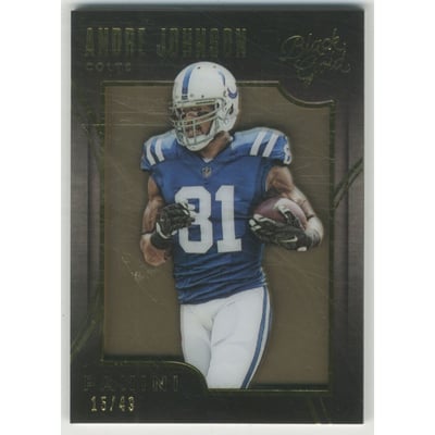 2015 Panini Black Gold Gold Foil #22 Andre Johnson