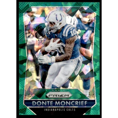 2015 Panini Prizm Prizms Green Cracked Ice #182 Donte Moncrief
