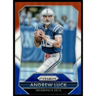 2015 Panini Prizm Prizms Red White and Blue #123 Andrew Luck