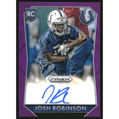 2015 Panini Prizm Rookie Autographs Prizms Violet #RSJR Josh Robinson