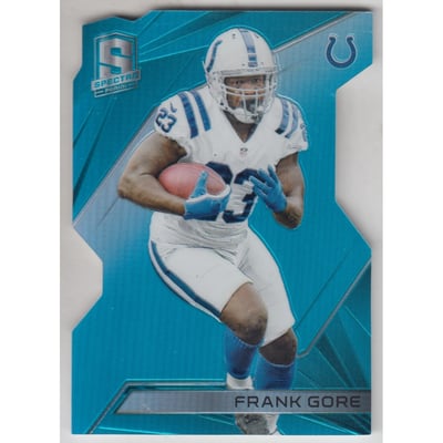 2015 Panini Spectra Neon Blue Die Cut #45 Frank Gore