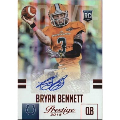 2015 Prestige Rookie Autographs Red #213 Bryan Bennett