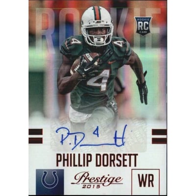 2015 Prestige Rookie Autographs Red #276 Phillip Dorsett