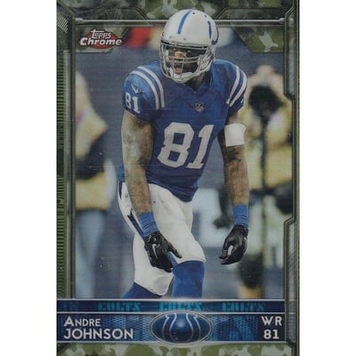 2015 Topps Chrome Mini Camo Refractors #96 Andre Johnson