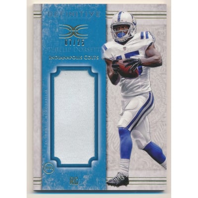 2015 Topps Definitive Collection Jumbo Patch Collection Blue #JPCPD Phillip Dorsett