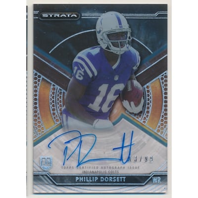 2015 Topps Strata Autographs Blue #SAPD Phillip Dorsett