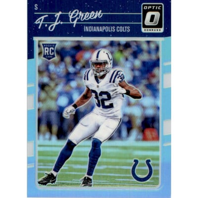 2016 Donruss Optic Carolina Blue #143 T.J. Green