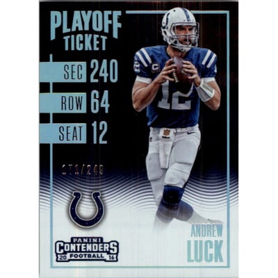 2016 Panini Contenders Playoff Ticket #92 Andrew Luck