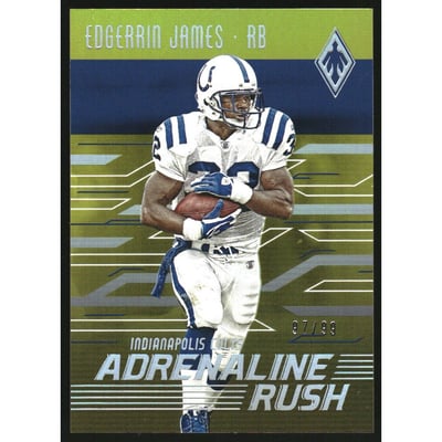 2016 Panini Phoenix Adrenaline Rush Yellow #AREJ Edgerrin James