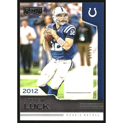 2016 Playoff Rookie Recall Jerseys #17 Andrew Luck/99