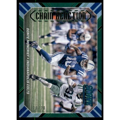 2016 Score Chain Reaction Jumbo Green #10 Donte Moncrief