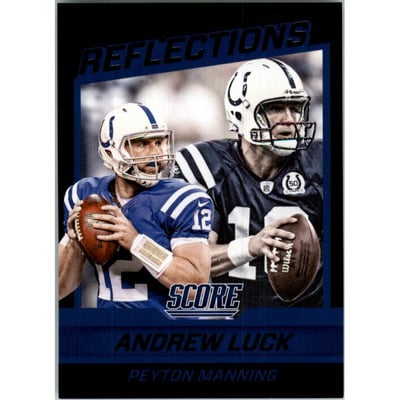 2016 Score Reflections Black #4 Andrew Luck/Peyton Manning